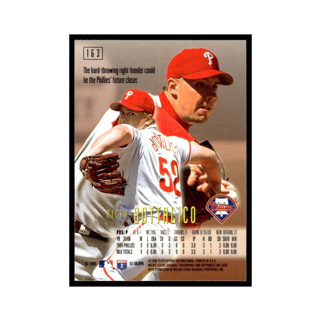 Ricky Bottalico 1995 SkyBox E-Motion #163 Philadelphia Phillies Baseball Card NM