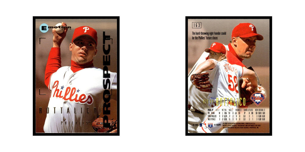 Ricky Bottalico 1995 SkyBox E-Motion #163 Philadelphia Phillies Baseball Card NM