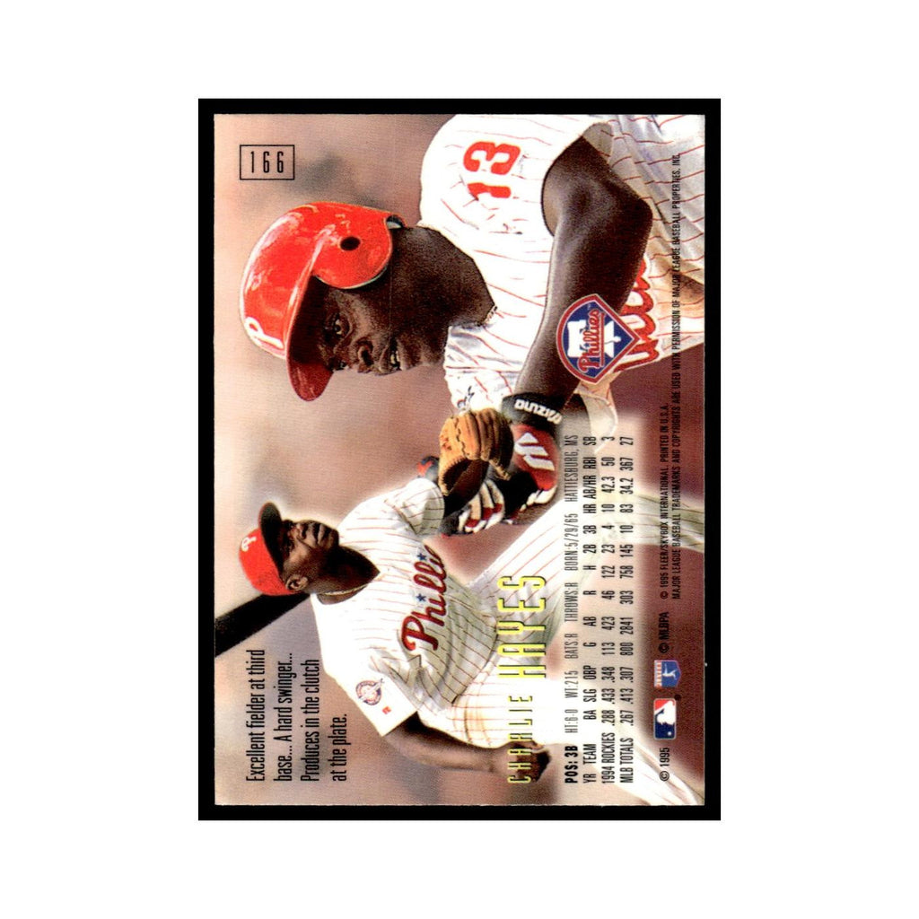 Charlie Hayes 1995 SkyBox E-Motion #166 Philadelphia Phillies Baseball Card NM