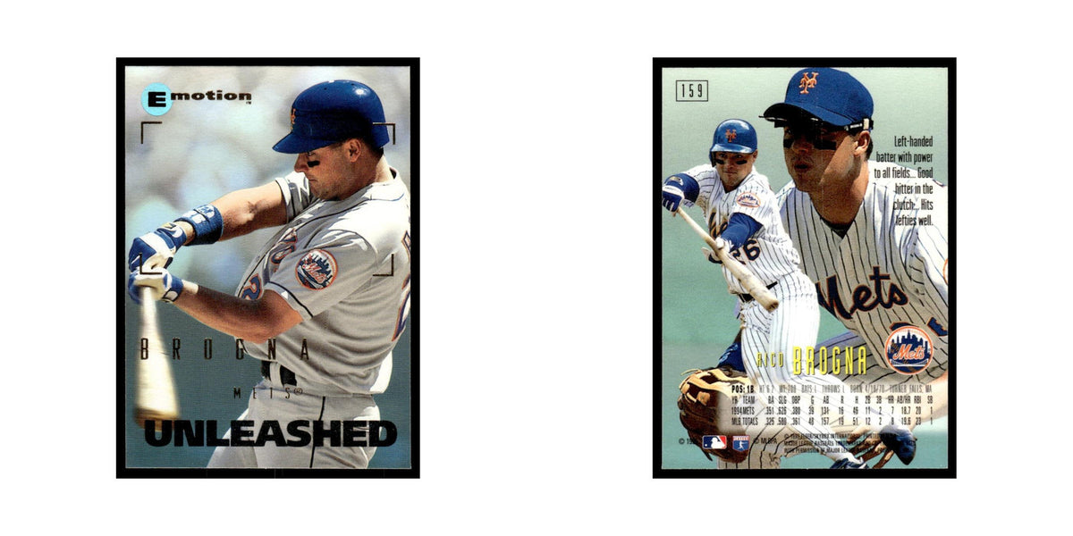 Rico Brogna 1995 SkyBox E-Motion #159 New York Mets Baseball Card NM