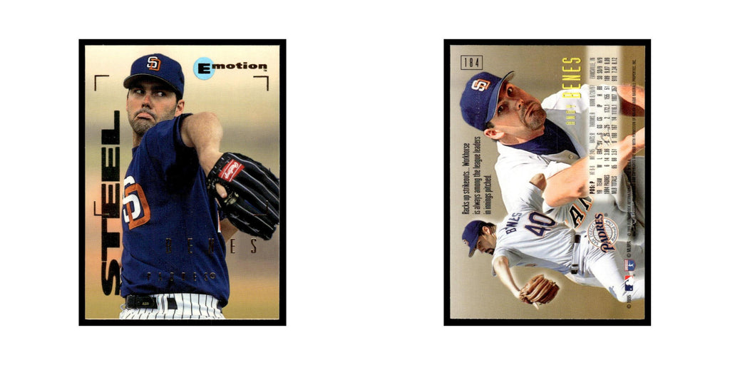 Andy Benes 1995 SkyBox E-Motion #184 San Diego Padres Baseball Card NM