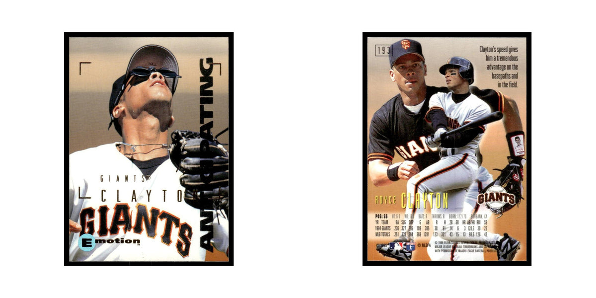 Royce Clayton 1995 SkyBox E-Motion #193 San Francisco Giants Baseball Card NM