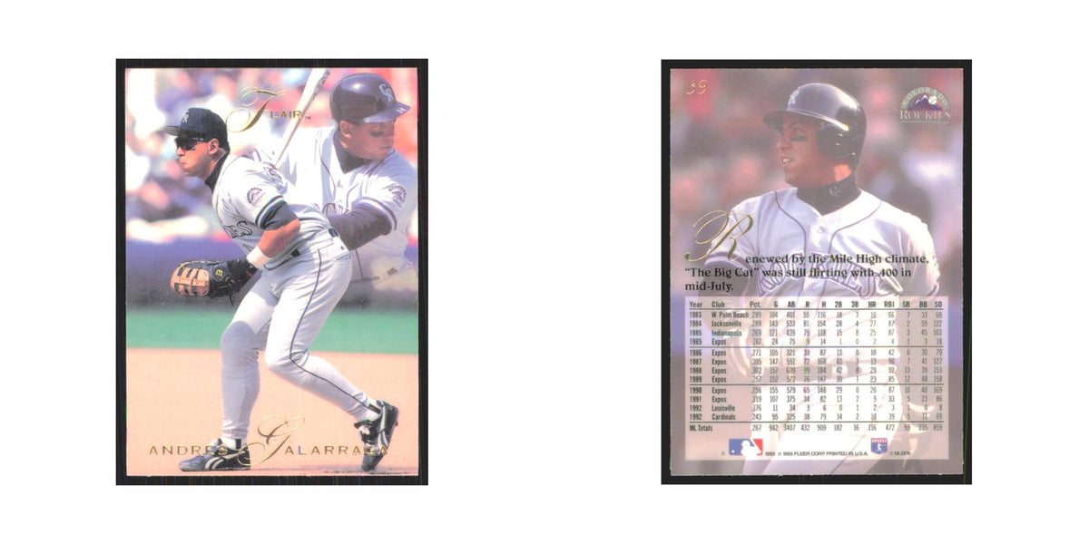 1993 Flair Andres Galarraga Rockies #39