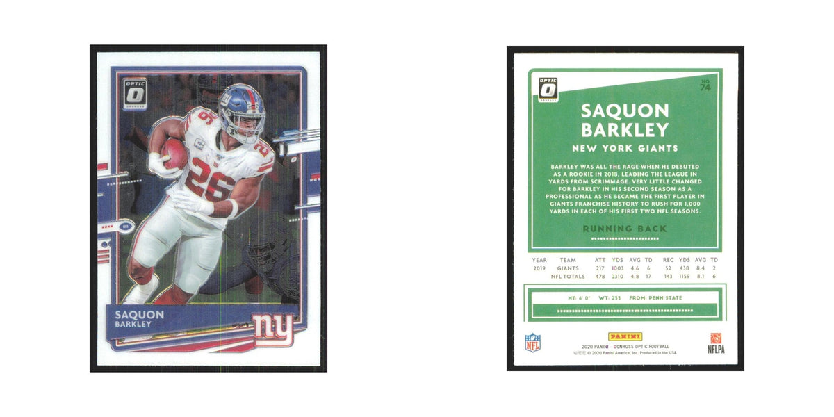 2020 Donruss Optic Saquon Barkley Giants #74