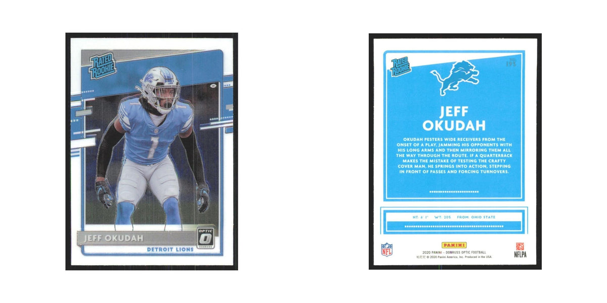 2020 Donruss Optic Jeff Okudah RC Lions #193