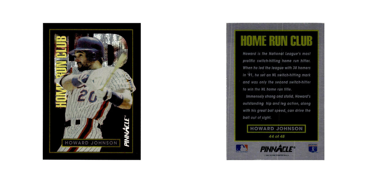 Howard Johnson 1993 Pinnacle Home Run Club #44 New York Mets Baseball Card NM
