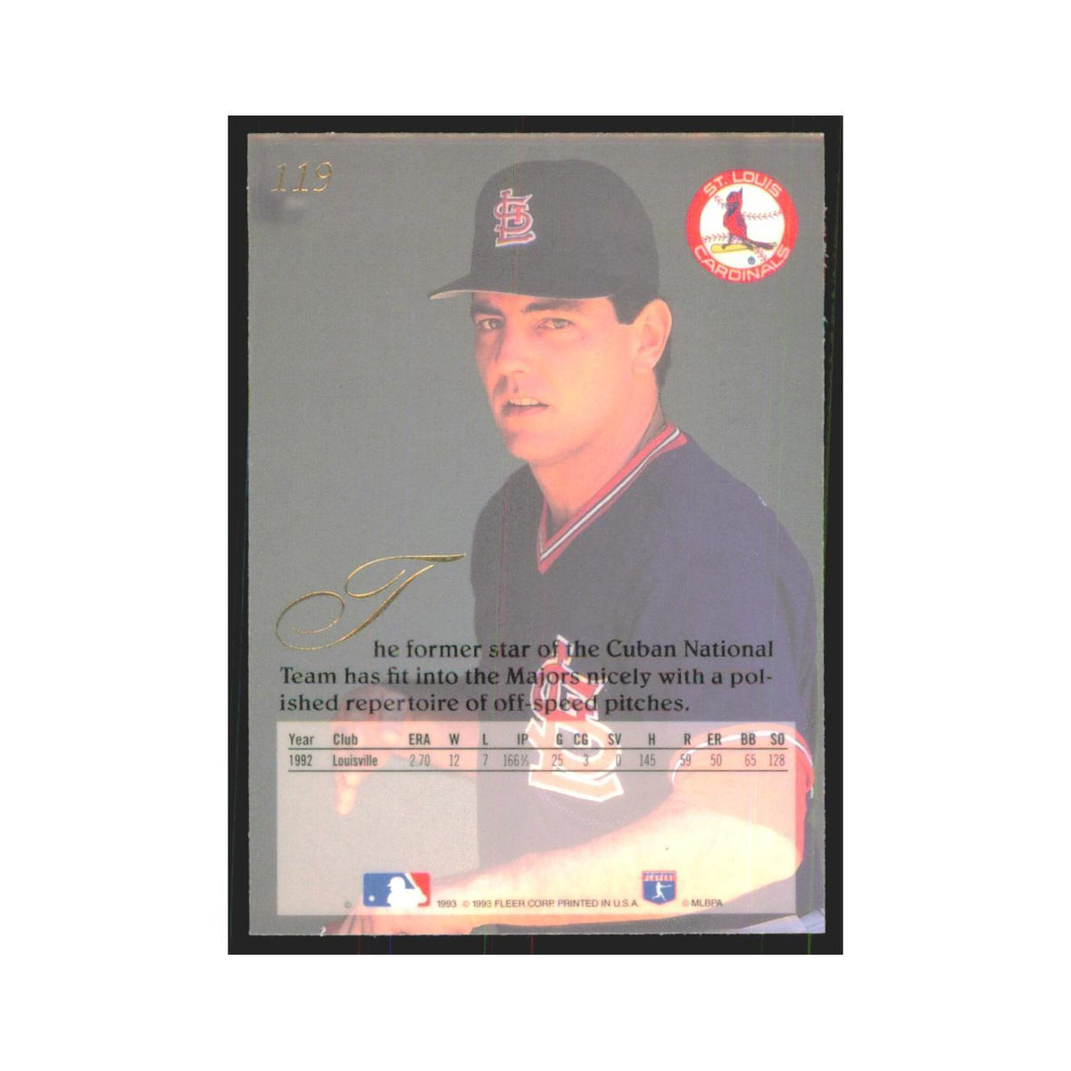 1993 Flair Rene Arocha Cardinals #119