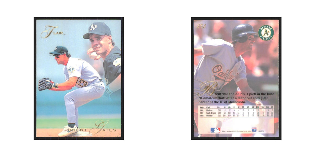 1993 Flair Brent Gates Athletics #258