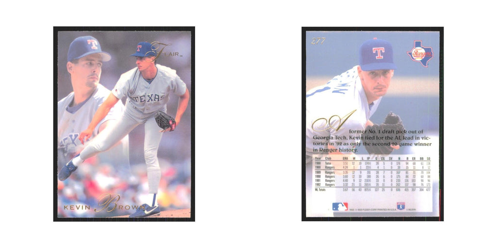 1993 Flair Kevin Brown Rangers #277