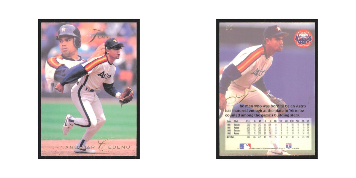 1993 Flair Andujar Cedeno Astros #60