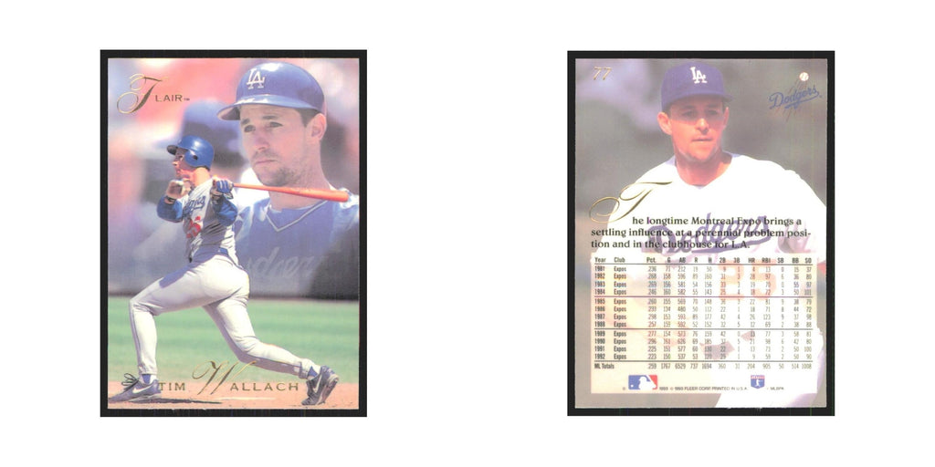 1993 Flair Ti Wallach Dodgers #77