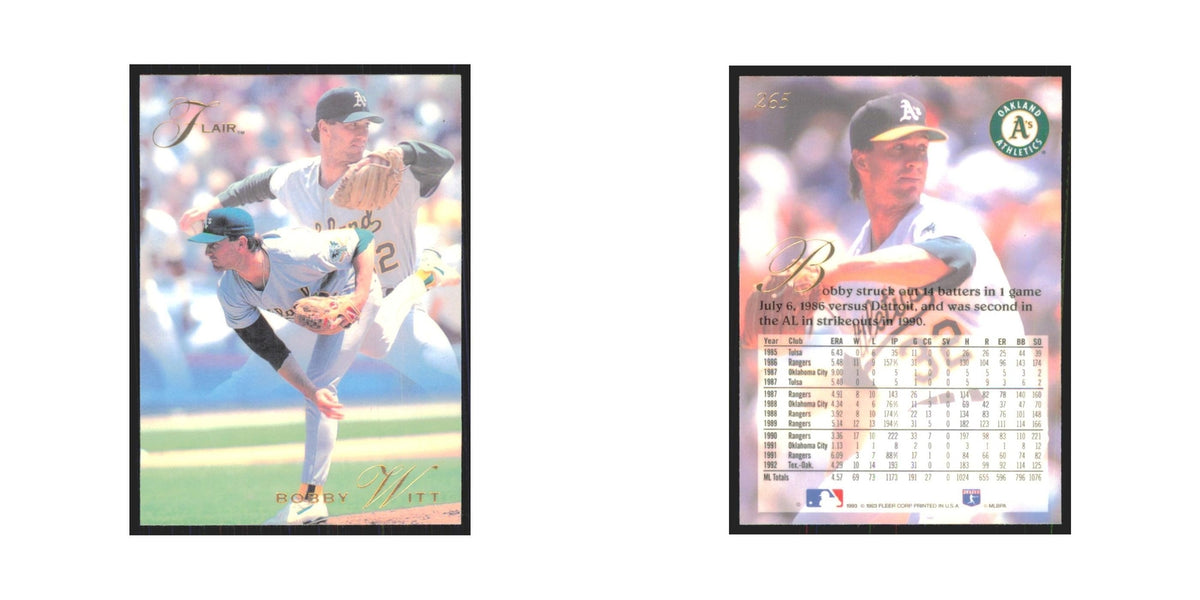 1993 Flair Bobby Witt Athletics #265