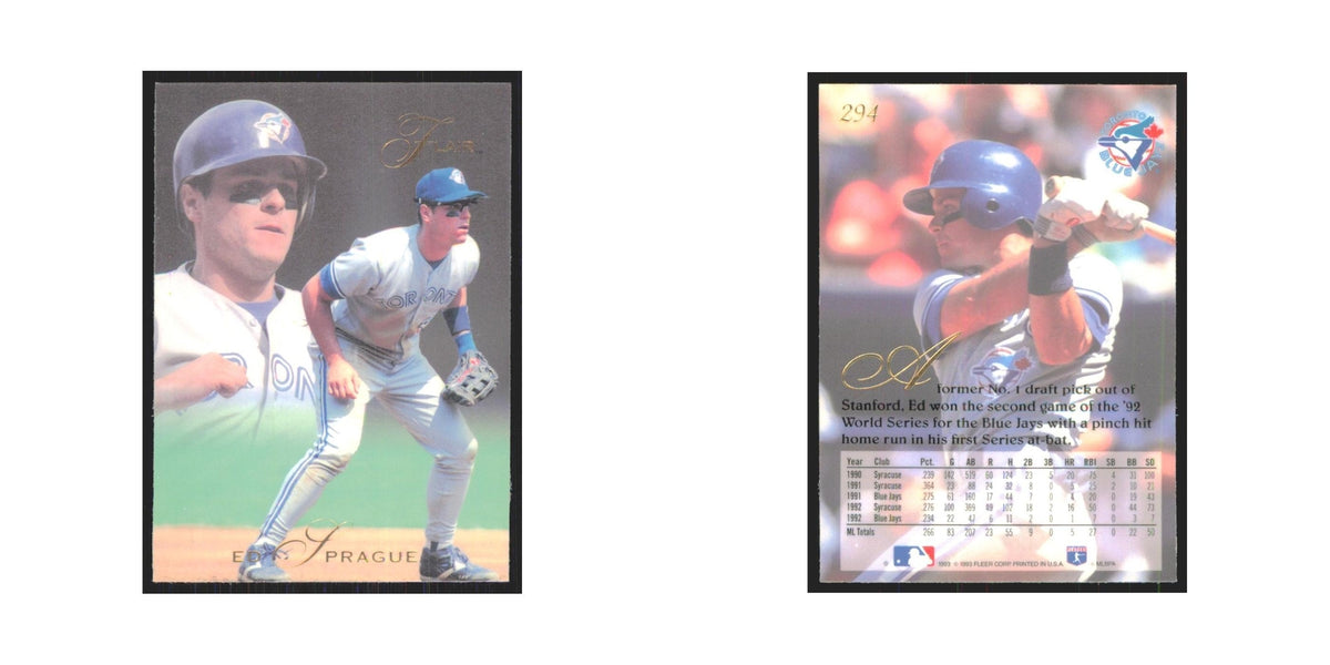 1993 Flair Ed Sprague Blue Jays #294