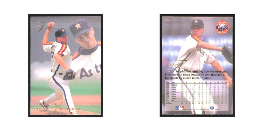 1993 Flair Greg Swindell Astros #67