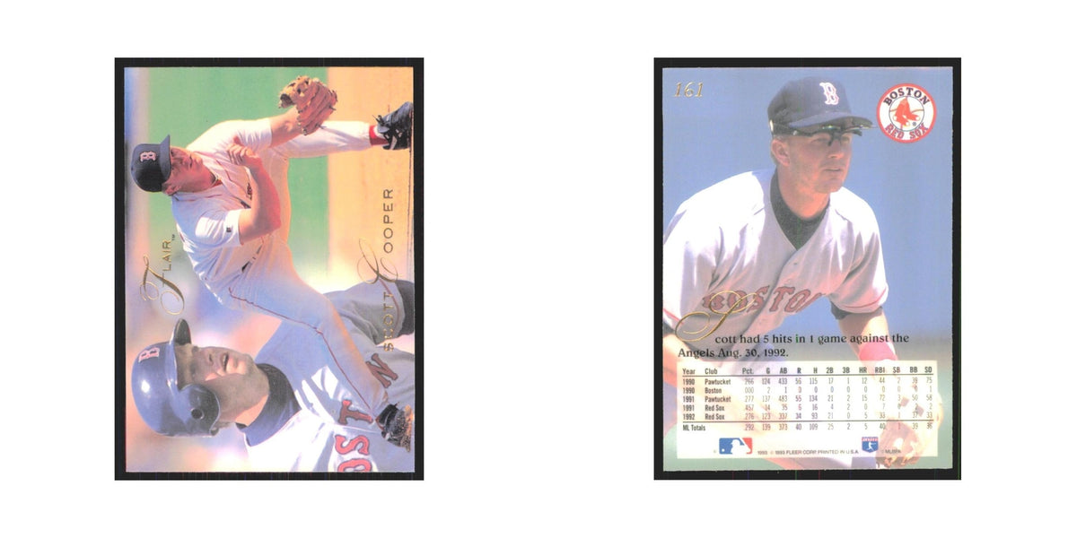 1993 Flair Scott Cooper Red Sox #161