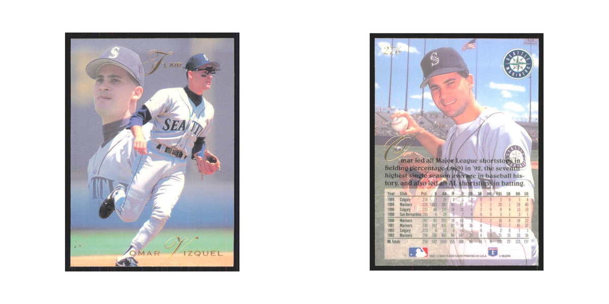 1993 Flair Omar Vizquel Mariners #276