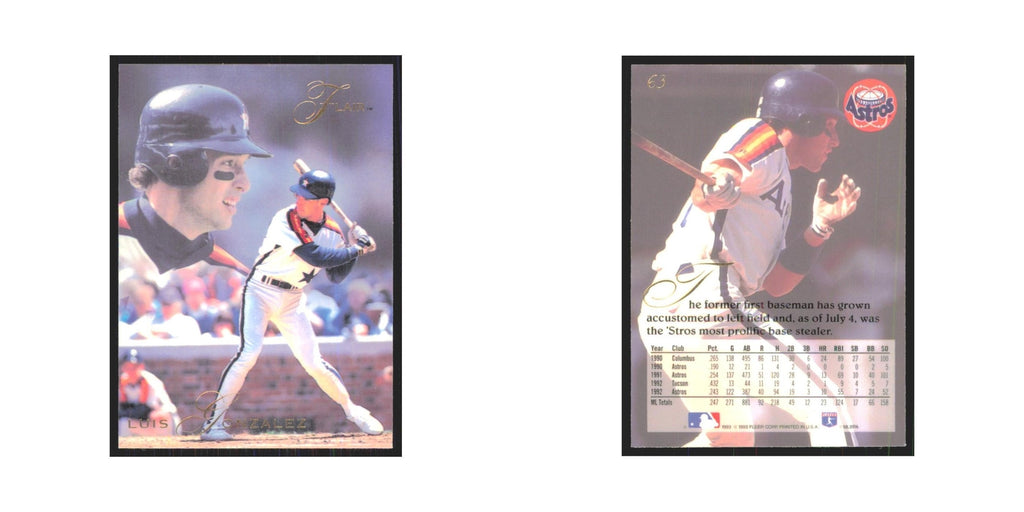 1993 Flair Luis Gonzalez Astros #63