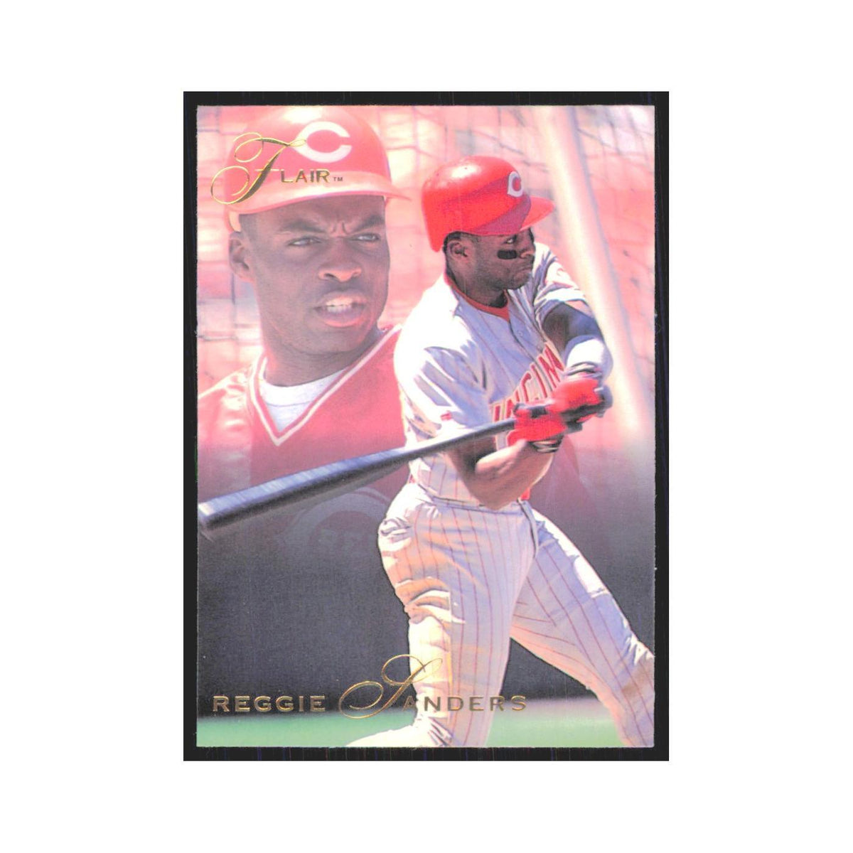1993 Flair Reggie Sanders Reds #34