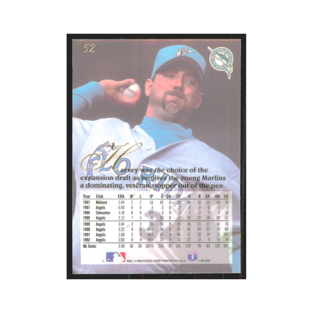 1993 Flair Bryan Harvey Florida Marlins #52