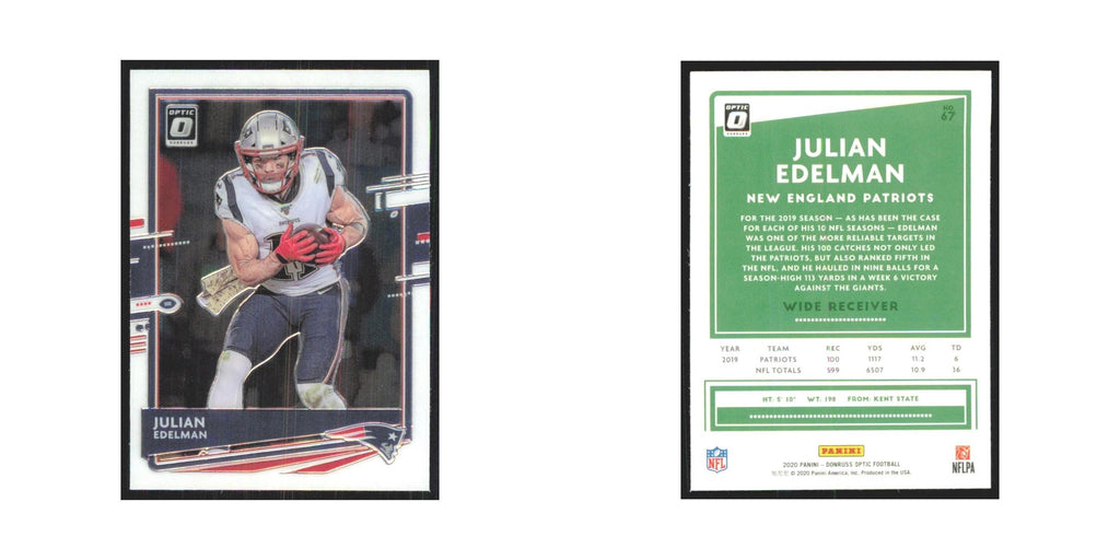 2020 Donruss Optic Julian Edelman Patriots #67