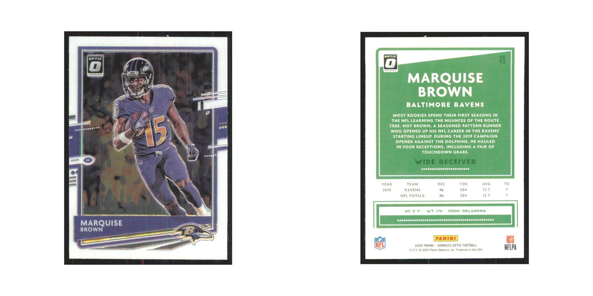 2020 Donruss Optic Marquise Brown Ravens #12