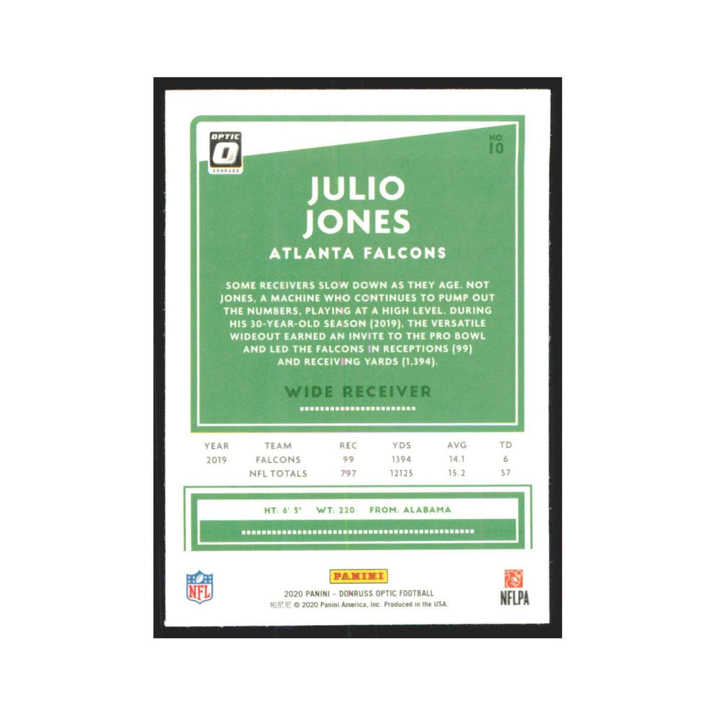 2020 Donruss Optic Julio Jones Falcons #10