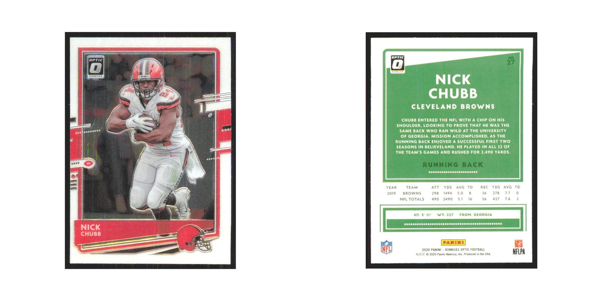 2020 Donruss Optic Nick Chubb Browns #27