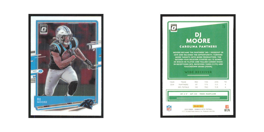 2020 Donruss Optic DJ Moore Panthers #19