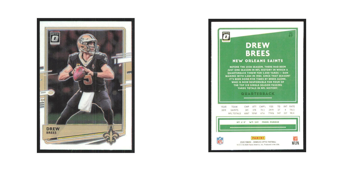 2020 Donruss Optic Drew Brees Saints #69