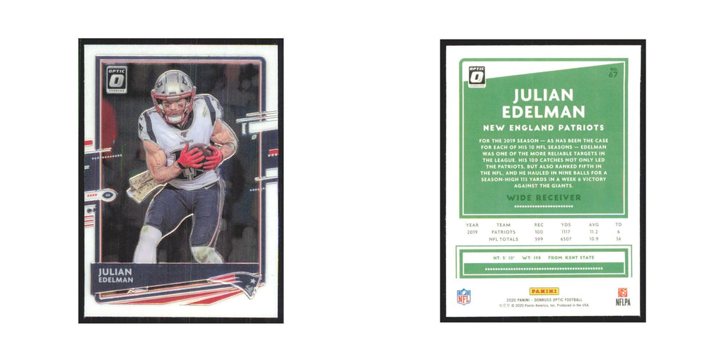 2020 Donruss Optic Julian Edelman Patriots #67