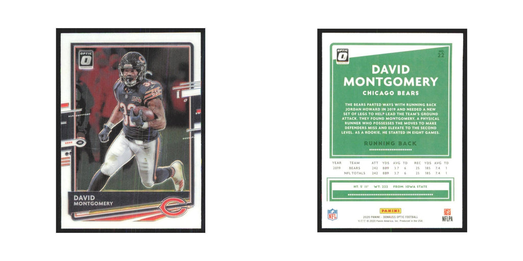 2020 Donruss Optic David Montgomery Bears #22