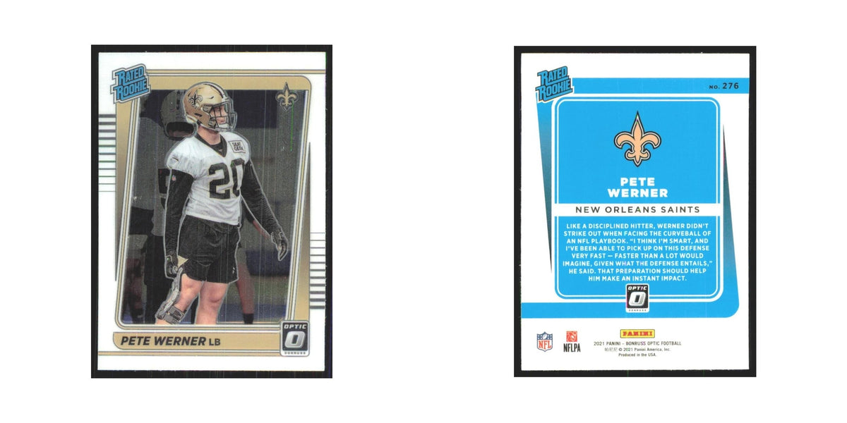 2021 Donruss Optic Pete Werner RC Saints #276