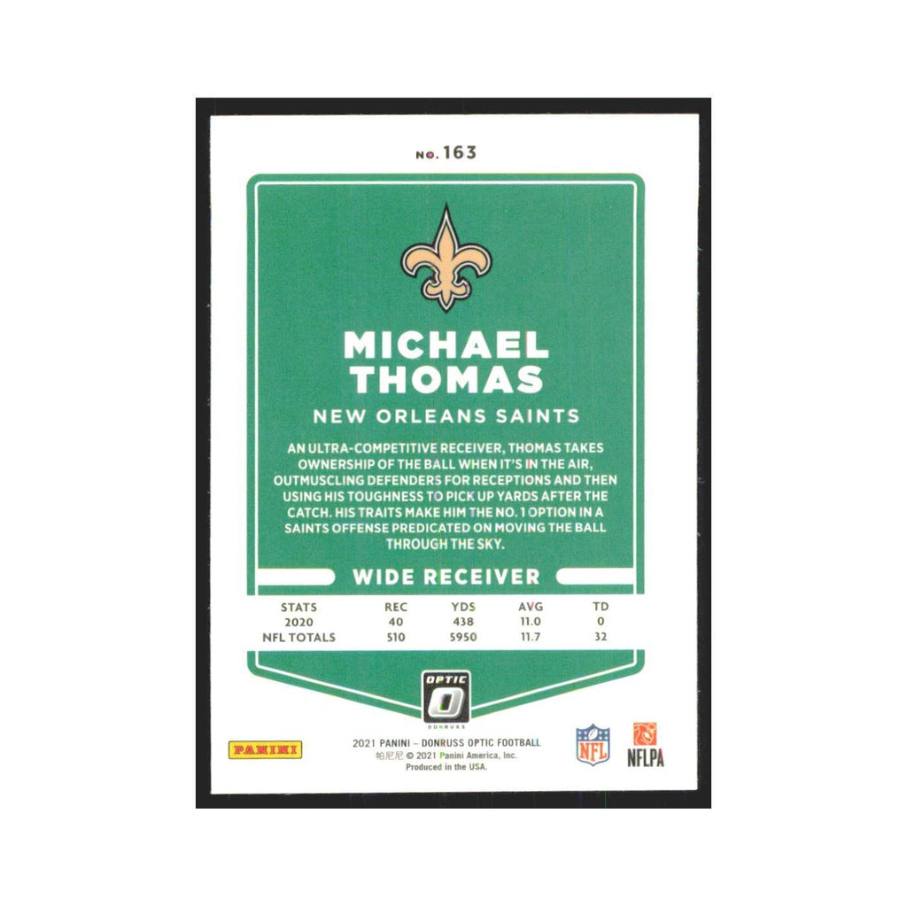 2021 Donruss Optic Michael Thomas Saints #163