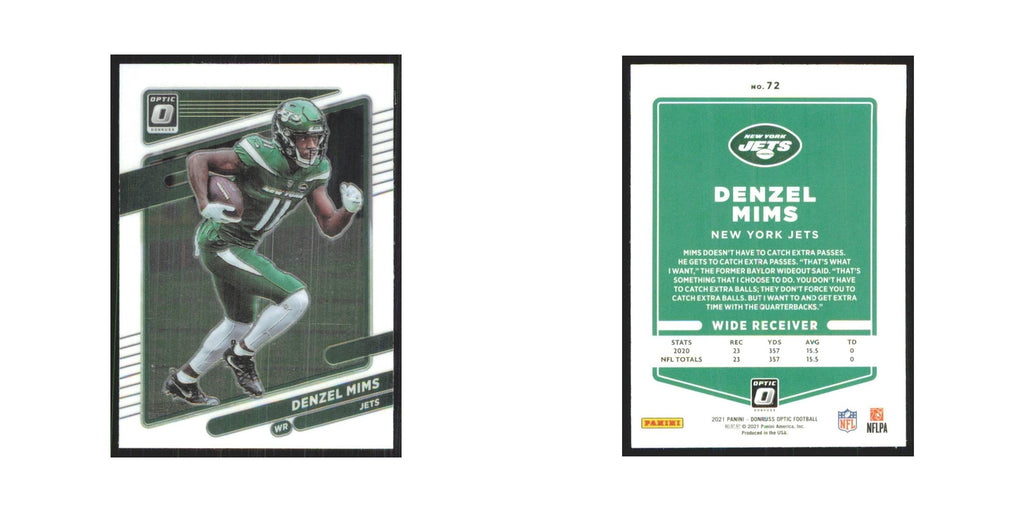 2021 Donruss Optic Denzel Mims Jets #72