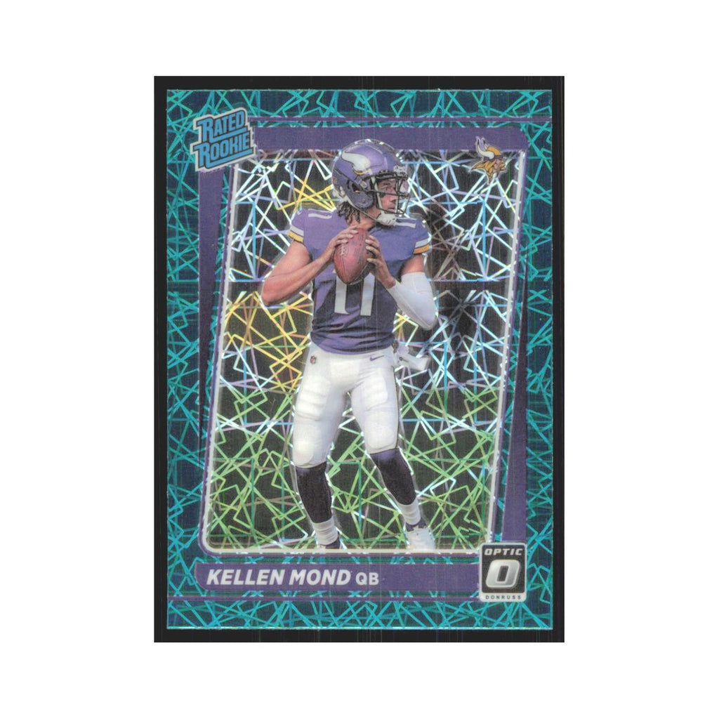 2021 Donruss Optic Green Lazer Kellen Mond RC Vikings #221