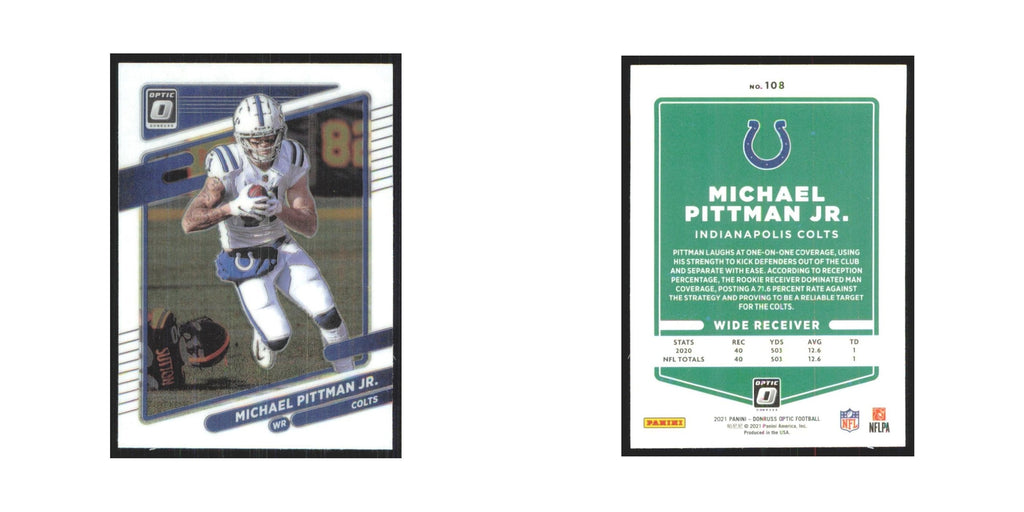 2021 Donruss Optic Michael Pittman Jr. Colts #108