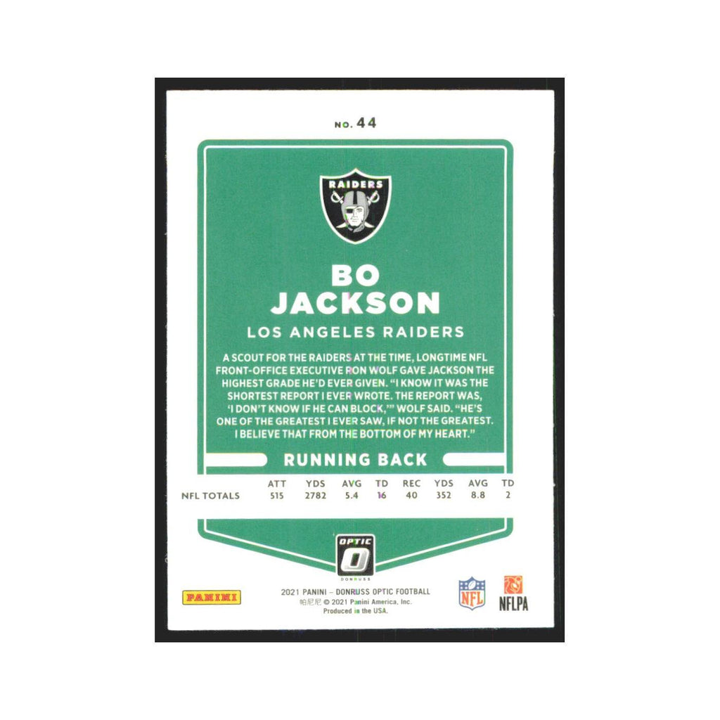 2021 Donruss Optic Bo Jackson Los Angeles Raiders #44