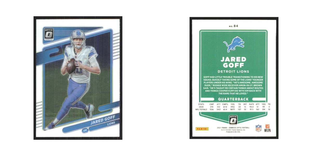 2021 Donruss Optic Jared Goff Lions #84