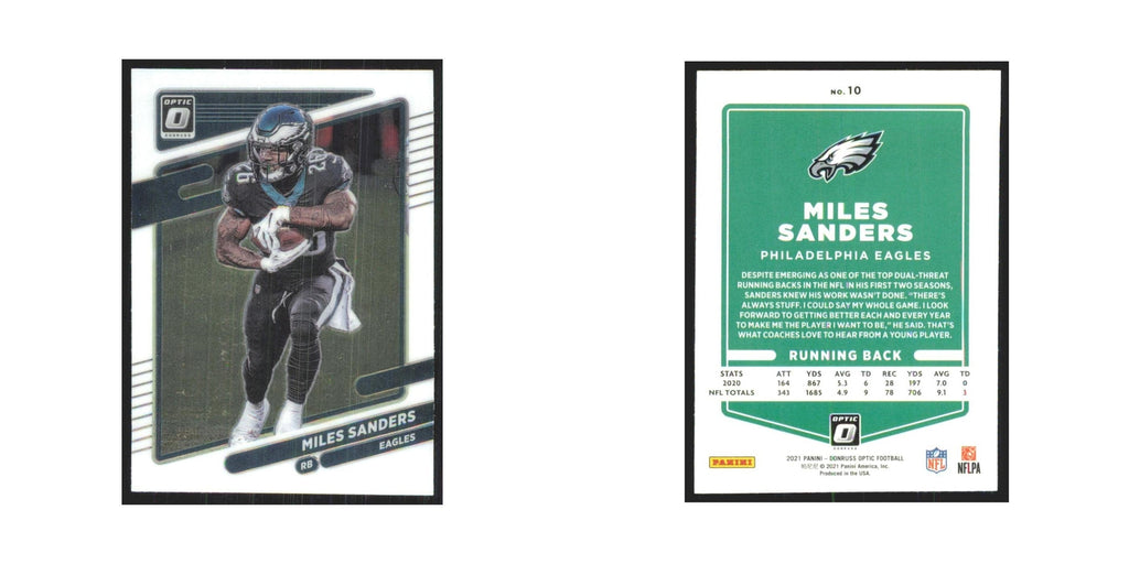2021 Donruss Optic Miles Sanders Eagles #10