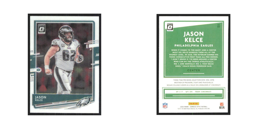 2021 Donruss Optic Jason Kelce Eagles #81