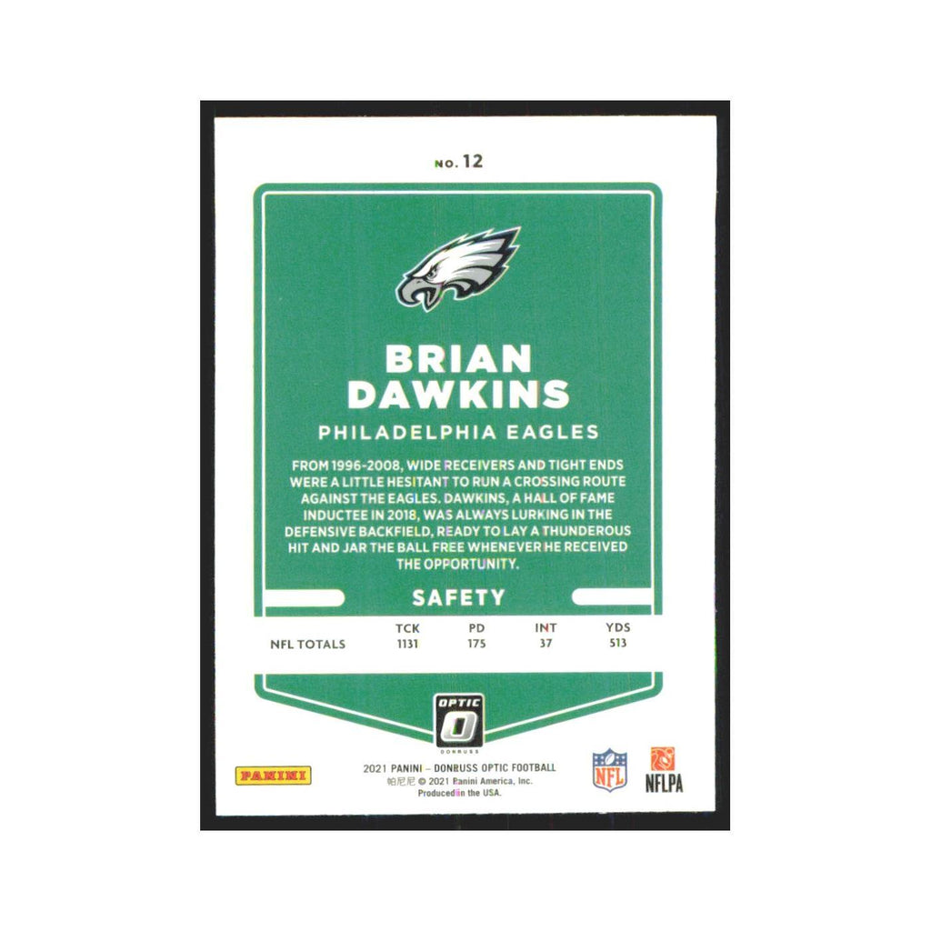 2021 Donruss Optic Brian Dawkins Eagles #12