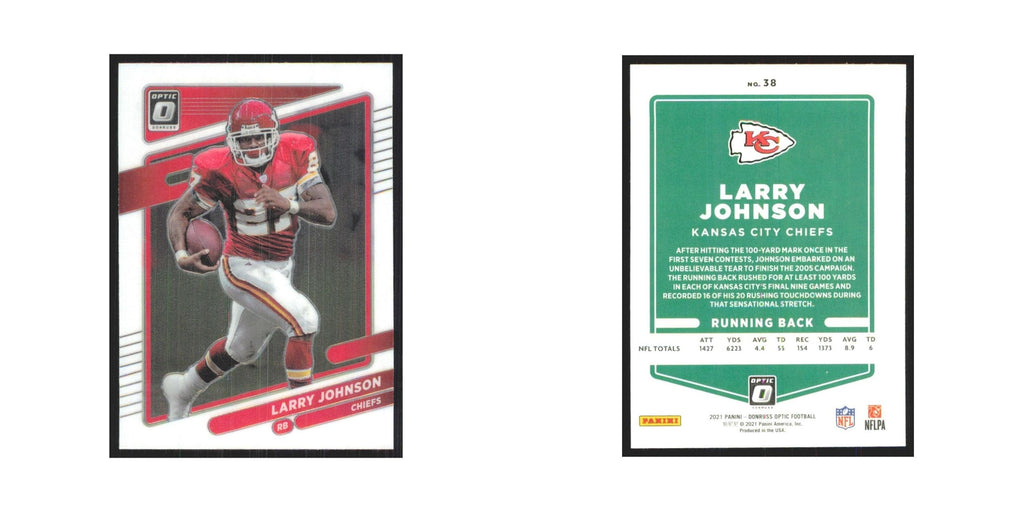 2021 Donruss Optic Larry Johnson Chiefs #38