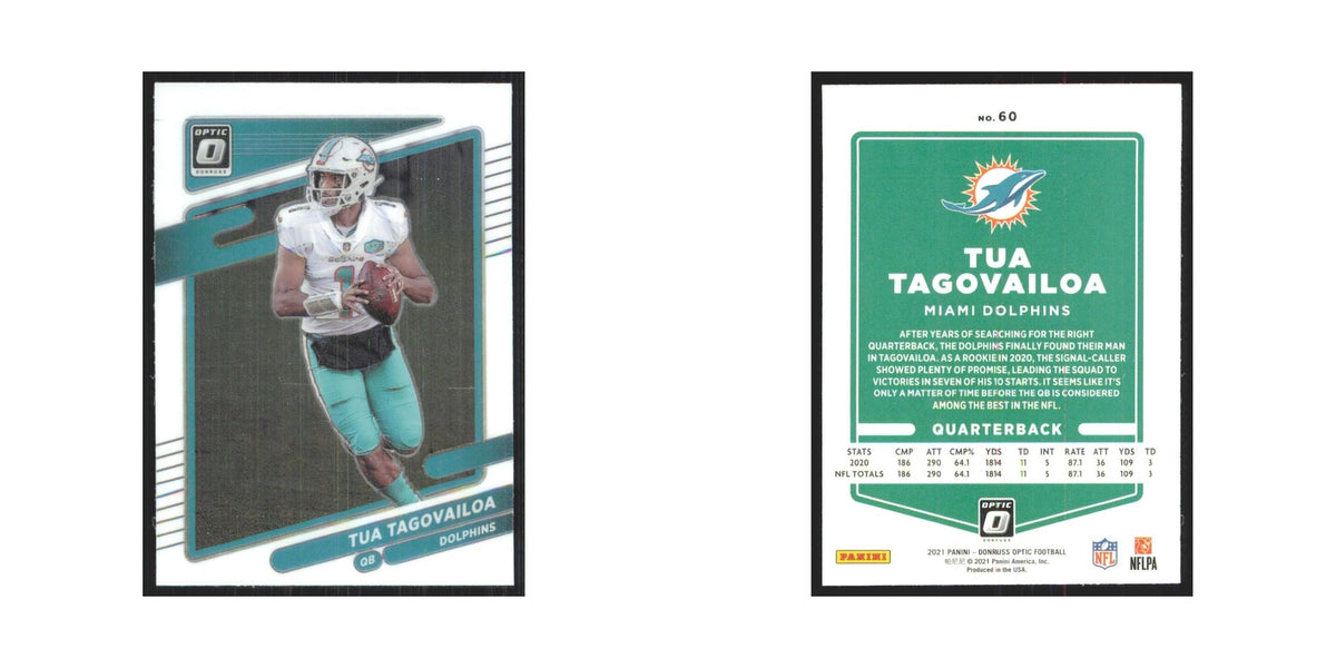 2021 Donruss Optic Tua Tagovailoa Dolphins #60