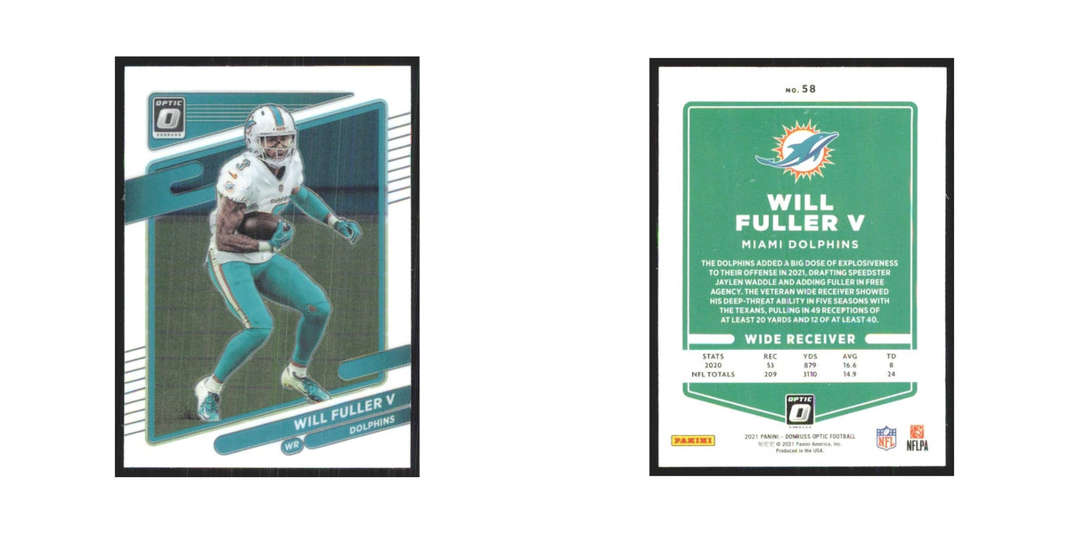2021 Donruss Optic Will Fuller V Dolphins #58