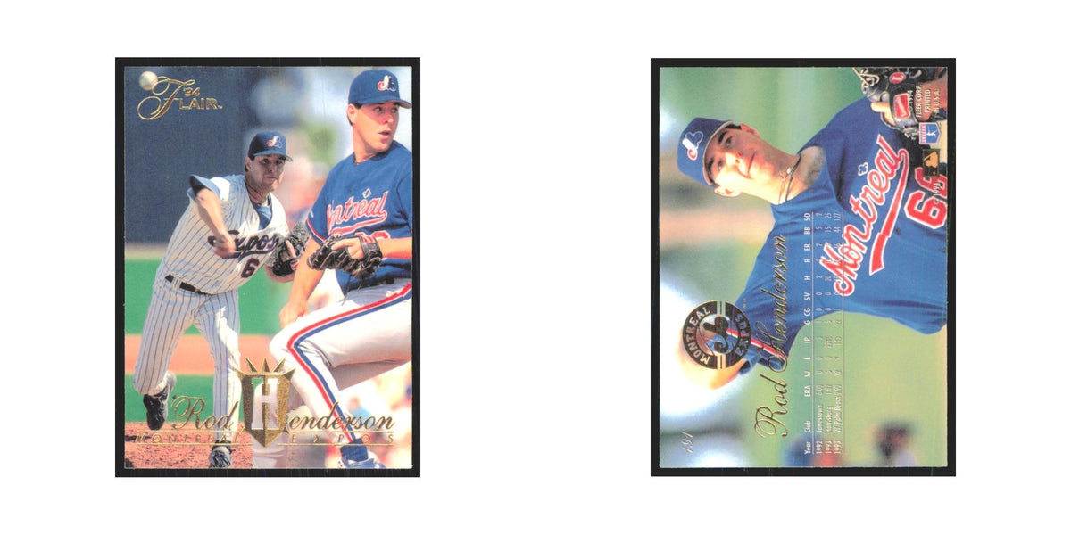 1994 Flair Rod Henderson Montreal Expos #191.0
