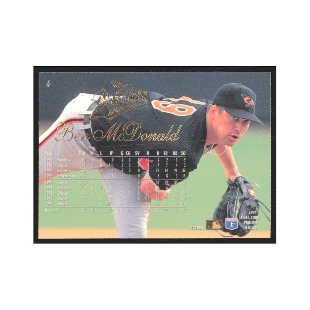 1994 Flair Ben McDonald Orioles #4.0