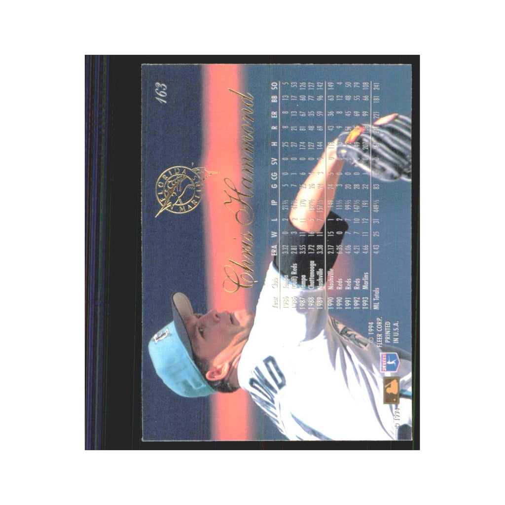 1994 Flair Chris Hammond Florida Marlins #163.0