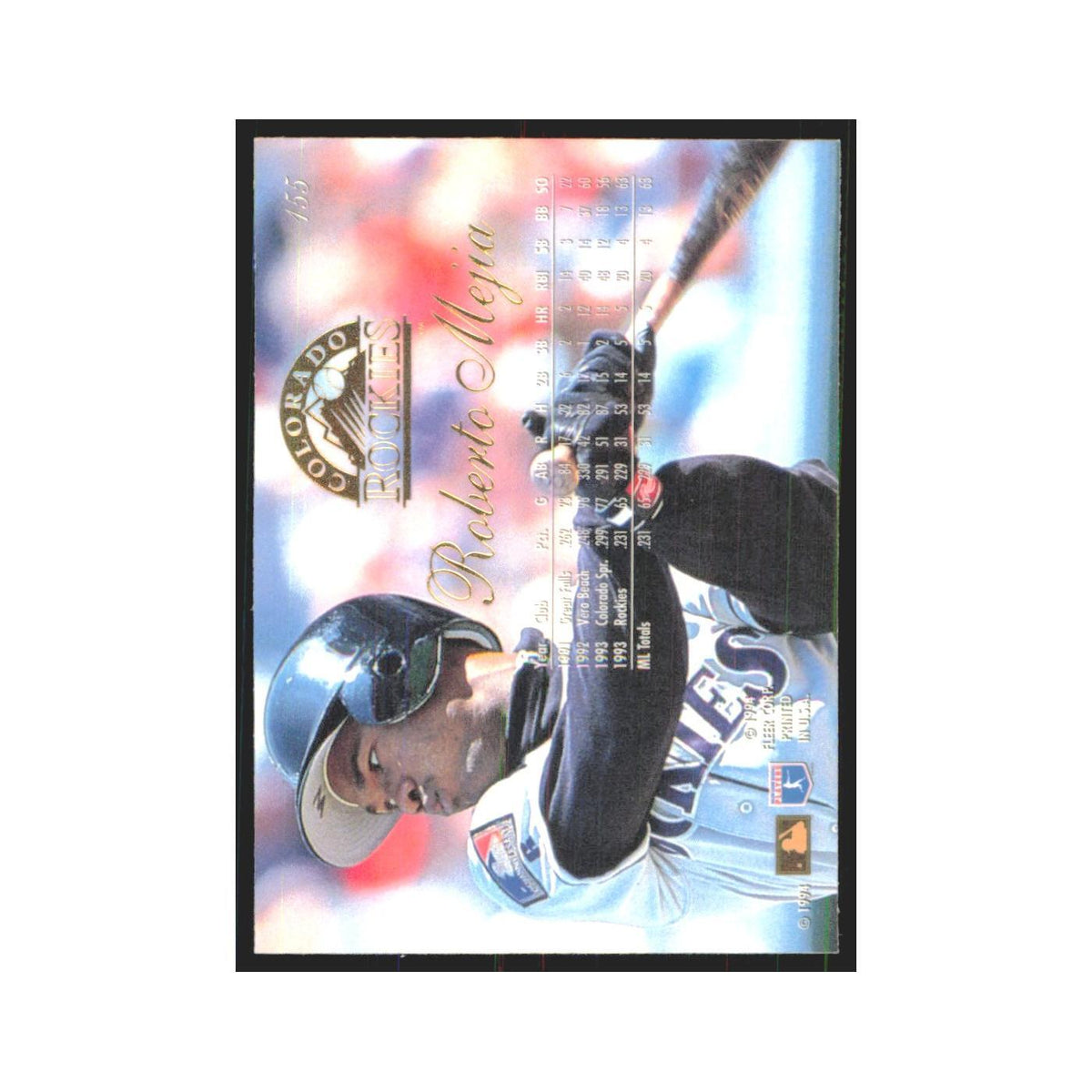 1994 Flair Roberto Mejia Rockies #155.0