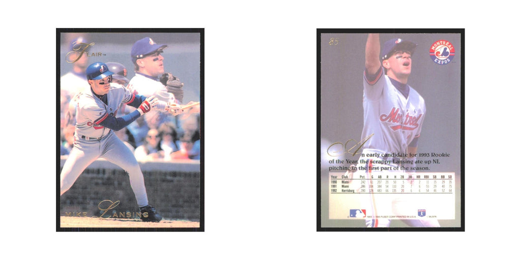 1994 Flair Mike Lansing Montreal Expos #85.0