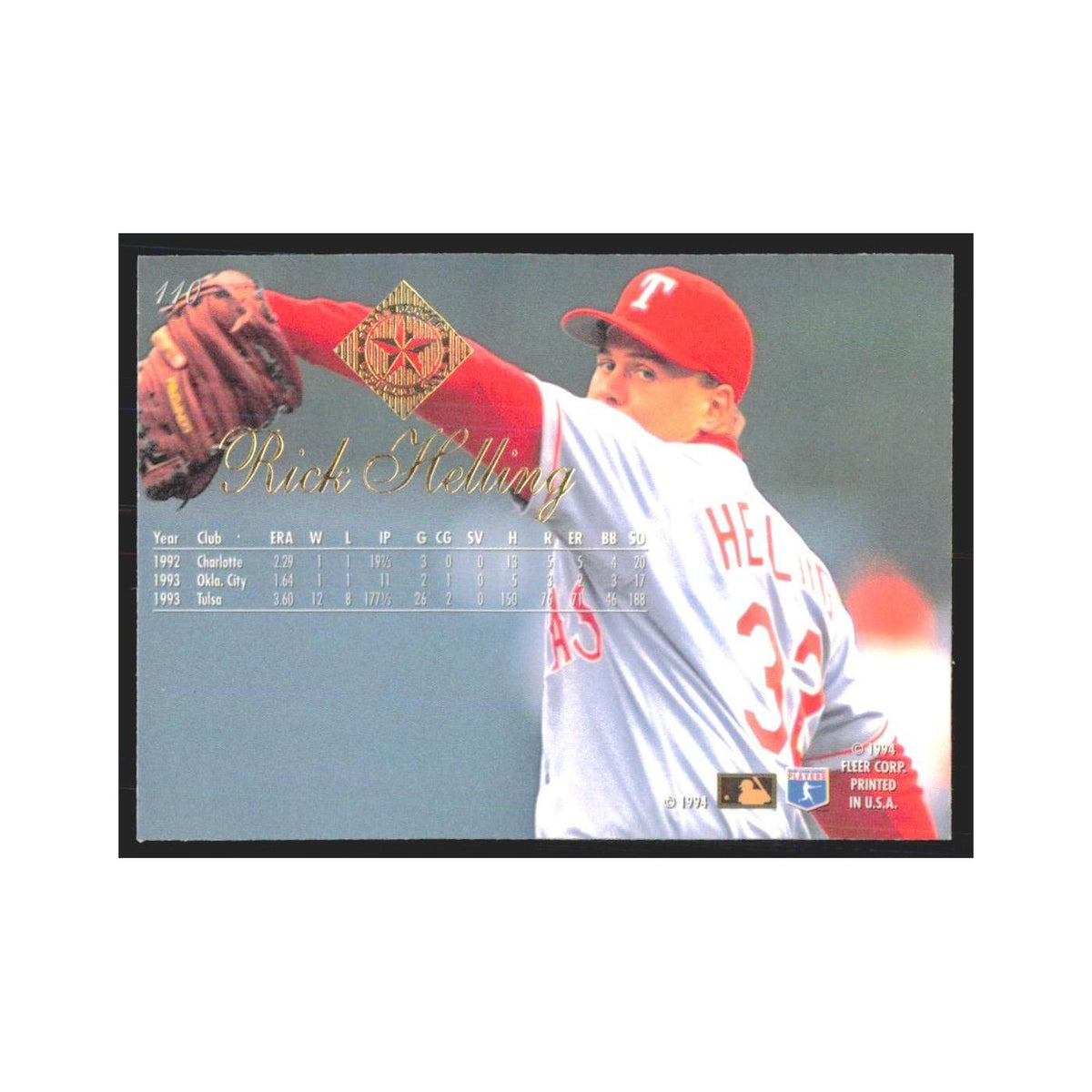 1994 Flair Rick Helling Rangers #110.0